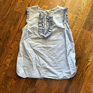 J crew ruffle blouse size 2, EUC